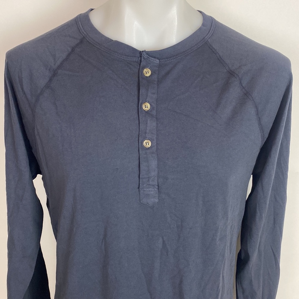 Pistol Lace Men’s Long Sleeve Henley Shirt North Cut Size XLT2